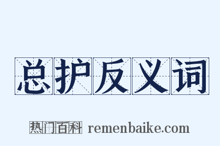 总护反义词是什么意思的图片